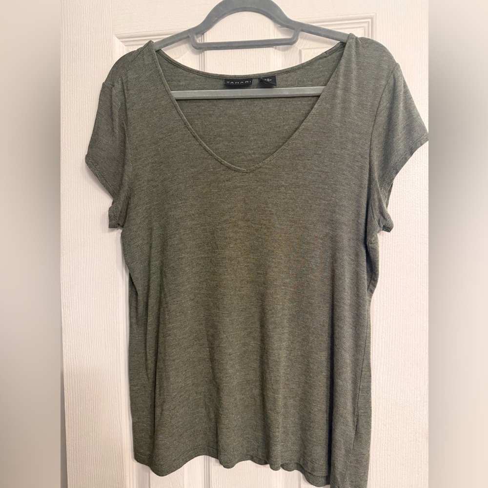 Tahari Sage Green Shirt